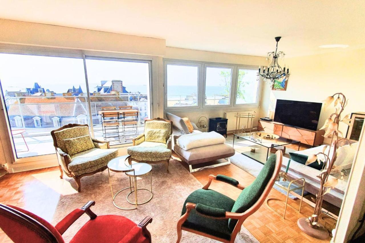 Bright Apt With Balcony Panoramic View سان مالو المظهر الخارجي الصورة